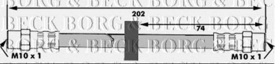BORG & BECK bbh6024 -  Тормозной шланг